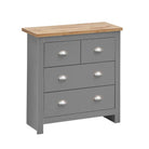 Lisbon 3 Piece Bedroom Set: 2 door / 2 drawer wardrobe + 7 drawer chest + 1 drawer bedside - Price Crash Furniture