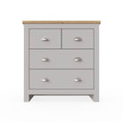 Lisbon 4 drawer chest of drawers by TAD in Grey - Price Crash Furniture