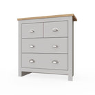 Lisbon 4 drawer chest of drawers by TAD in Grey - Price Crash Furniture