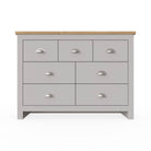 Lisbon 7 drawer chest of drawers by TAD in Grey - Price Crash Furniture