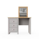 Lisbon DRESSING TABLE 3 DRAWER SET in Grey - Price Crash Furniture