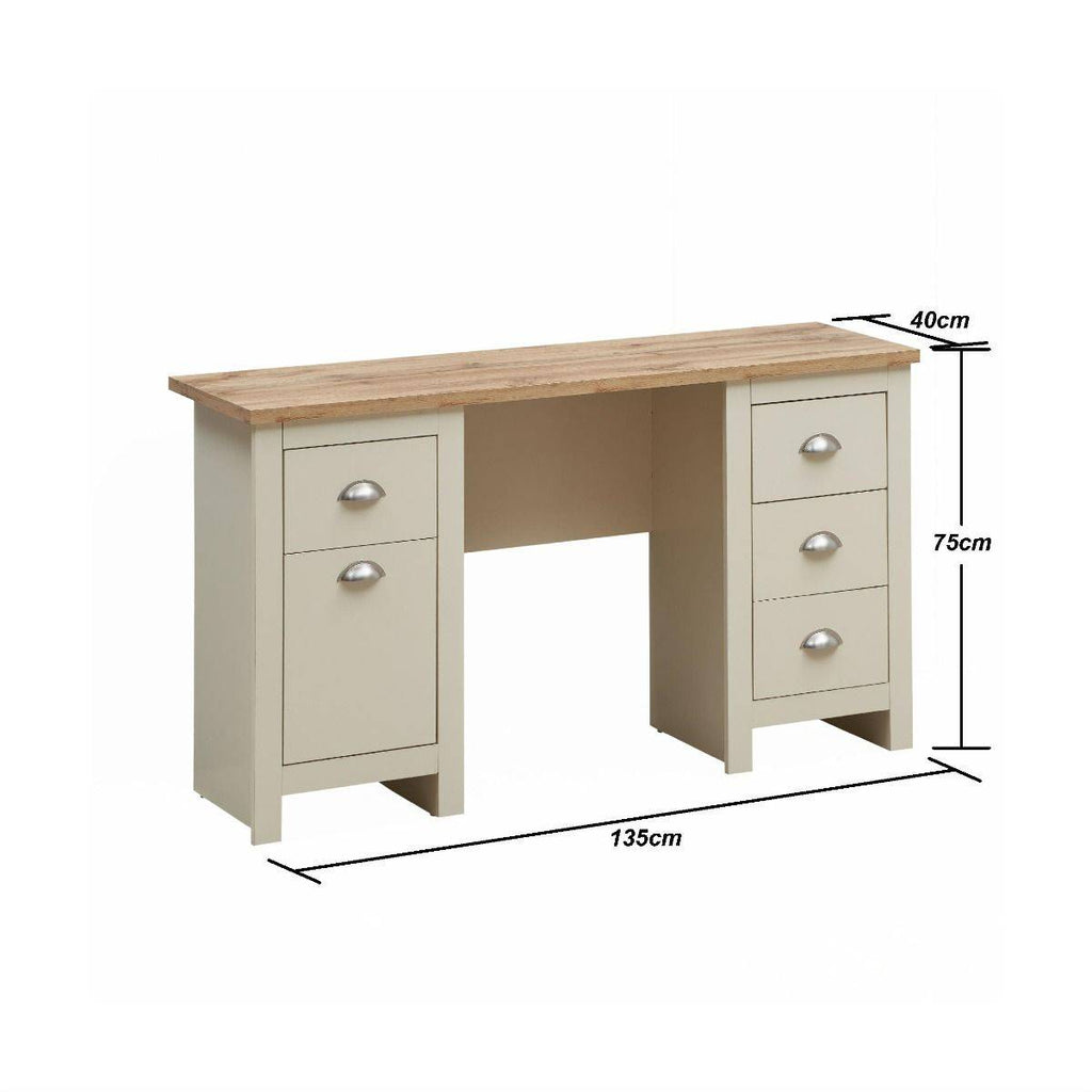 Lisbon laptop desk / large vanity table by TAD - Price Crash Furniture