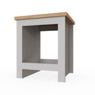 Lisbon simple bedside table / lamp table by TAD in Grey - Price Crash Furniture