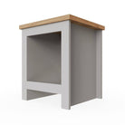 Lisbon simple bedside table / lamp table by TAD in Grey - Price Crash Furniture