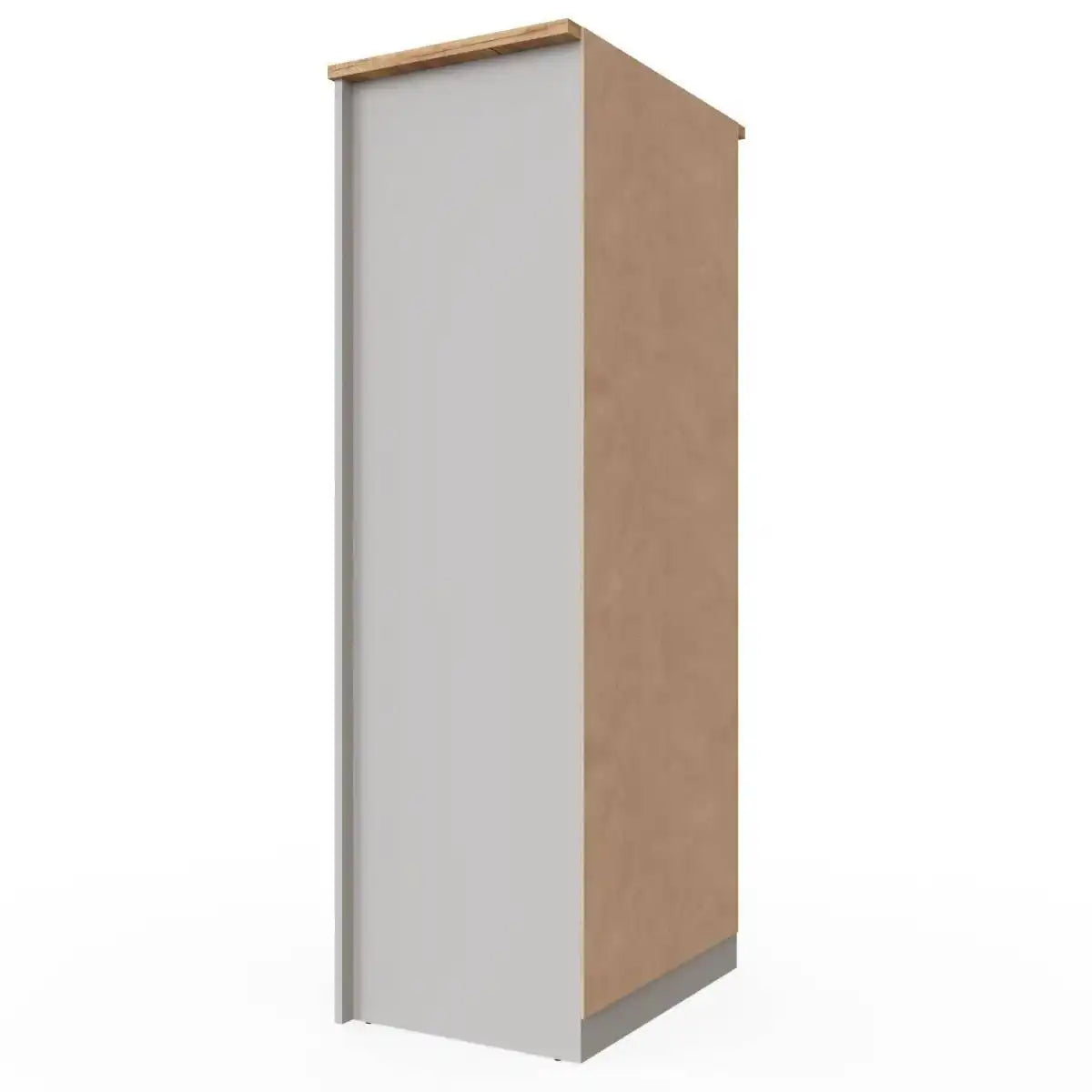 Lisbon 2 door 2 drawer wardrobe in grey & oak by TAD - Price Crash Furniture