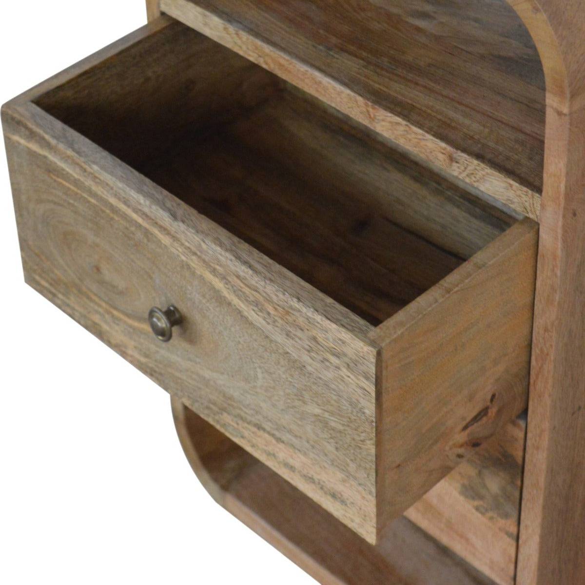 London 2 Drawer Bedside Table in Solid Mango Wood - Price Crash Furniture