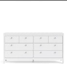 Madrid Large Wide (4+4) 8 Drawer Chest of Drawers in White - Price Crash Furniture