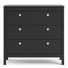 Madrid Shaker Style 3+2 5 Drawer Chest of Drawers Unit in White - Price Crash Furniture