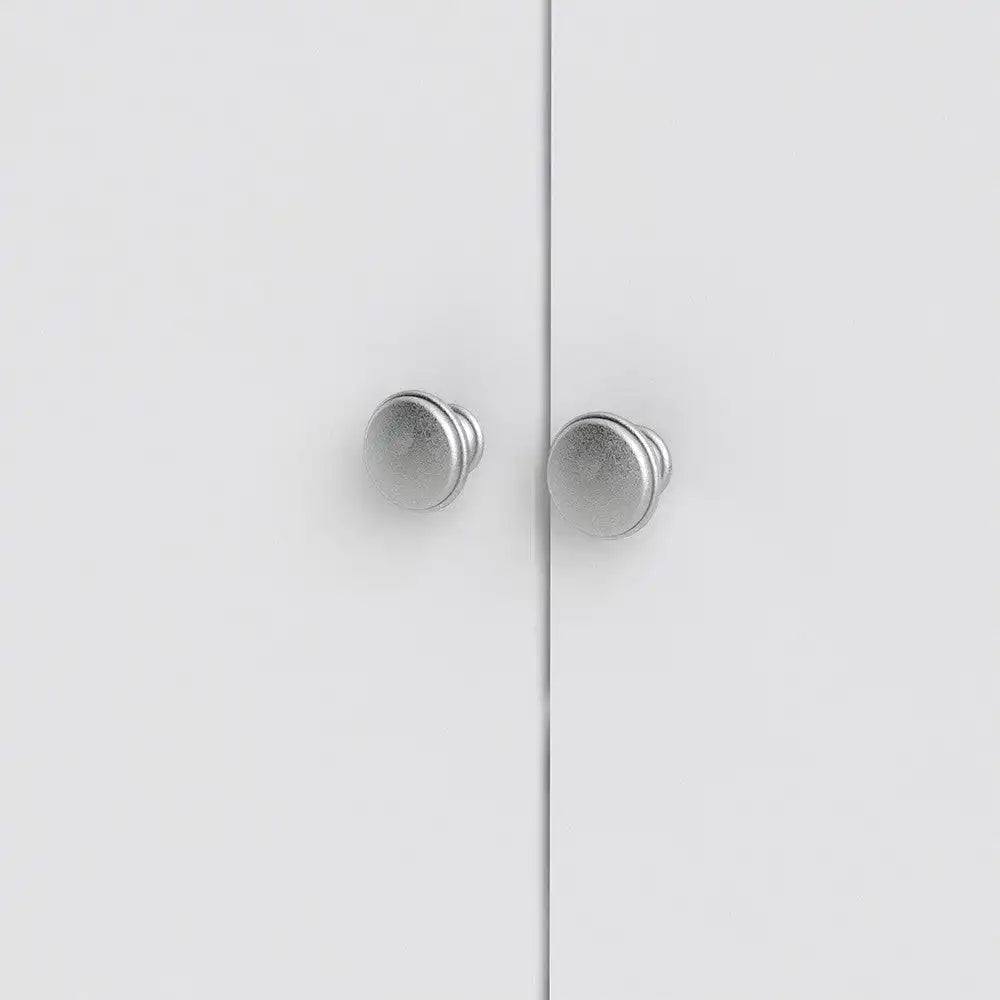 Madrid Tall Wide Wardrobe With 3 Doors in White - Price Crash Furniture