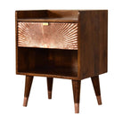 Manila Copper 1 Drawer Bedside - Price Crash Furniture