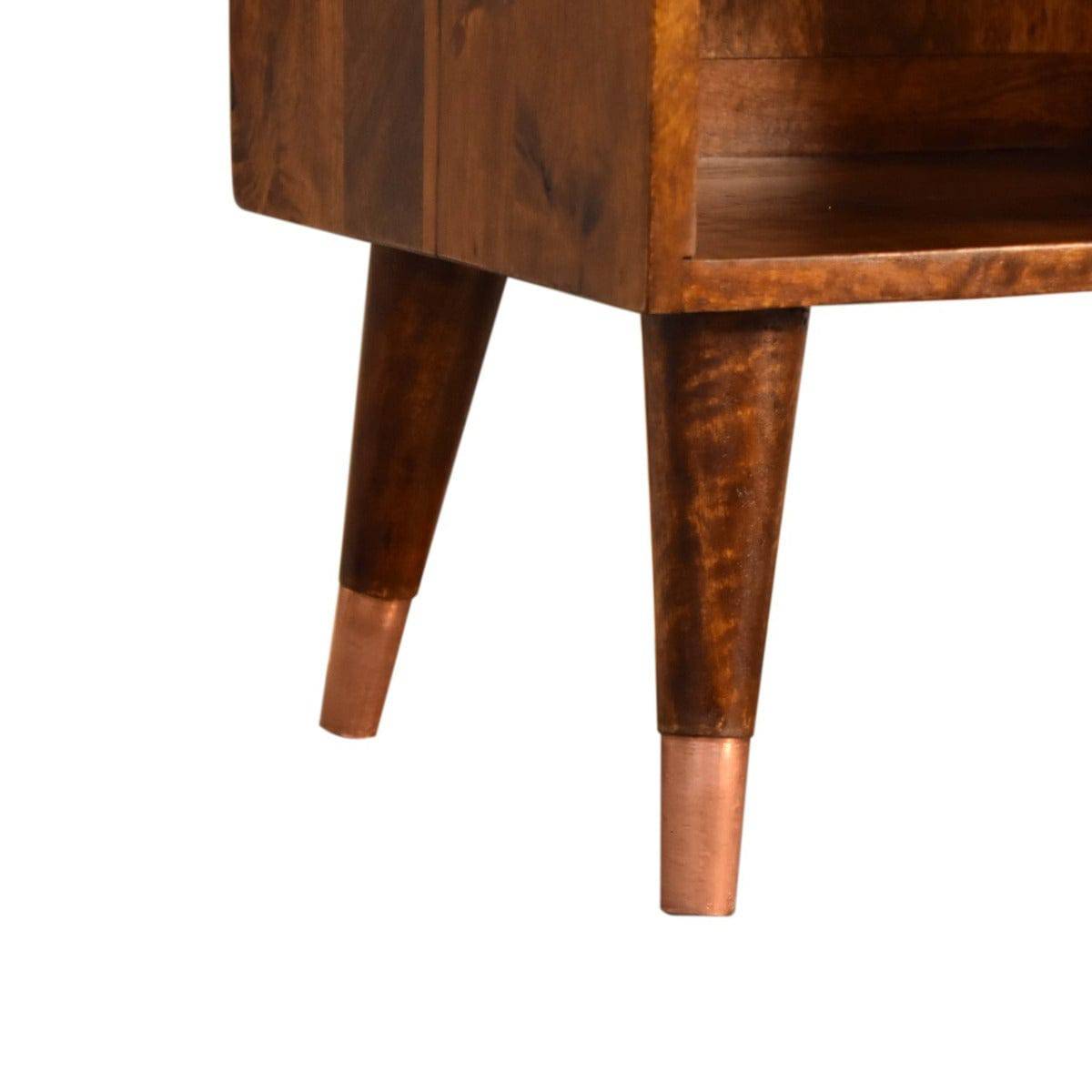 Manila Copper 1 Drawer Bedside - Price Crash Furniture