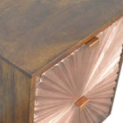 Manila Copper Bedside Cabinet Unit - Price Crash Furniture