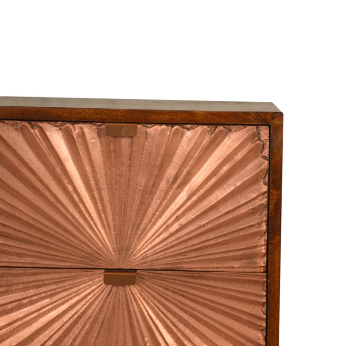 Manila Copper Bedside Cabinet Unit - Price Crash Furniture