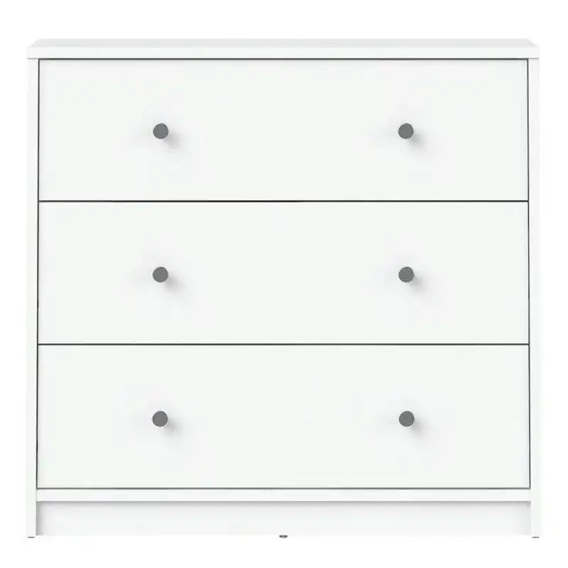 May 3 Drawer Chest of Drawers in Grey - Price Crash Furniture