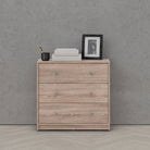 May 3 Drawer Chest of Drawers in Truffle Oak Effect - Price Crash Furniture