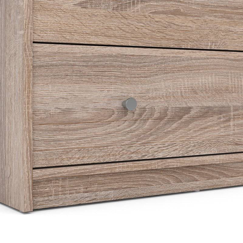 May 3 Drawer Chest of Drawers in Truffle Oak Effect - Price Crash Furniture