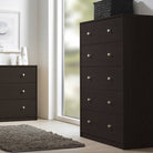 May 5 Drawer Chest of Drawers in Black - Price Crash Furniture