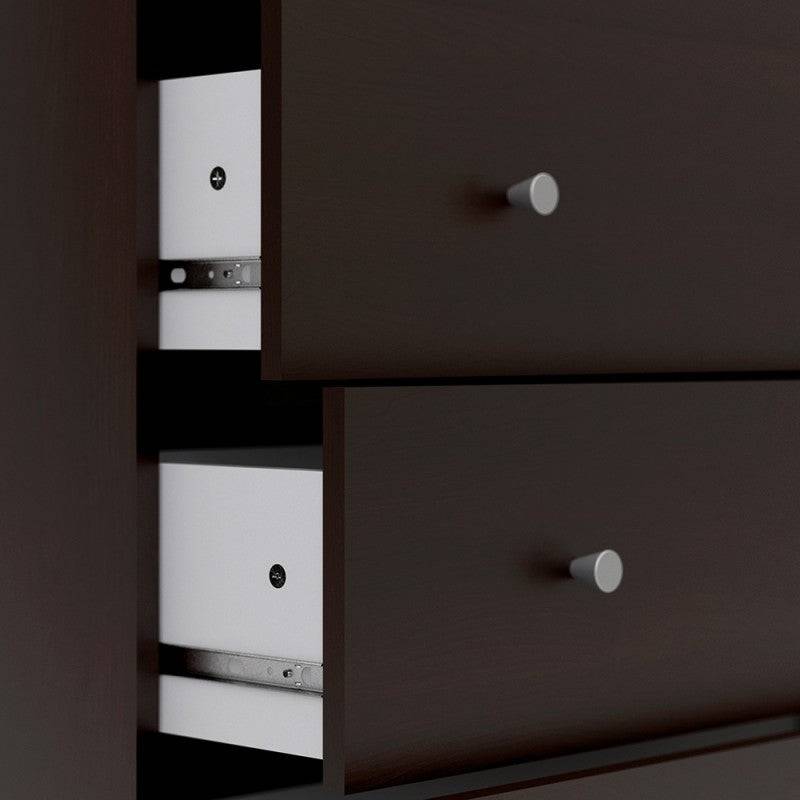 May 5 Drawer Chest of Drawers in Black - Price Crash Furniture
