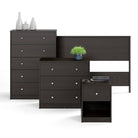 May 5 Drawer Chest of Drawers in Black - Price Crash Furniture