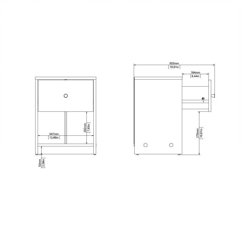 May 5 Drawer Chest of Drawers in White - Price Crash Furniture