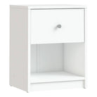 May Bedside Cabinet with 1 Drawer in Grey - Price Crash Furniture