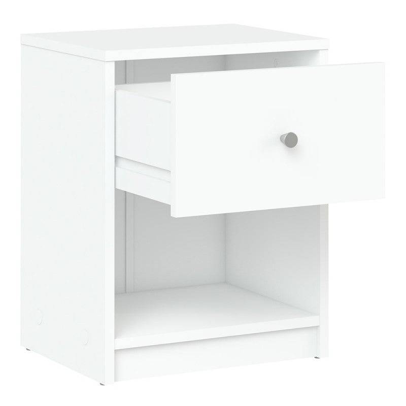 May Bedside Cabinet with 1 Drawer in Grey - Price Crash Furniture