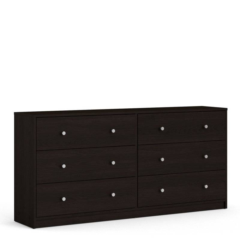 May Chest of 6 Drawers (3+3) in Coffee - Price Crash Furniture