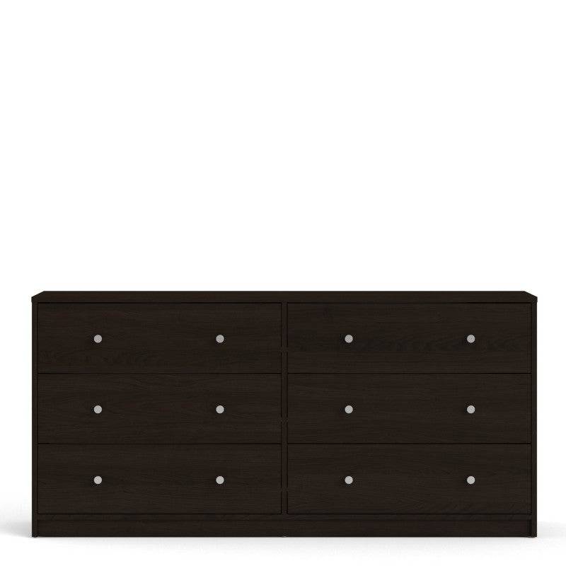 May Chest of 6 Drawers (3+3) in Coffee - Price Crash Furniture