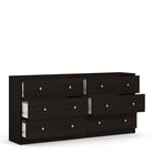 May Chest of 6 Drawers (3+3) in Coffee - Price Crash Furniture