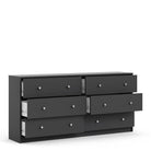 May Chest of 6 Drawers (3+3) in Grey - Price Crash Furniture