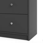 May Chest of 6 Drawers (3+3) in Grey - Price Crash Furniture