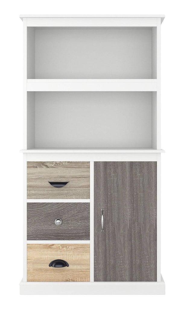Mercer Storage Bookcase in White by Dorel - Price Crash Furniture
