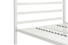 Modern Metal Canopy Four Post Double Bed in White by Dorel - Price Crash Furniture