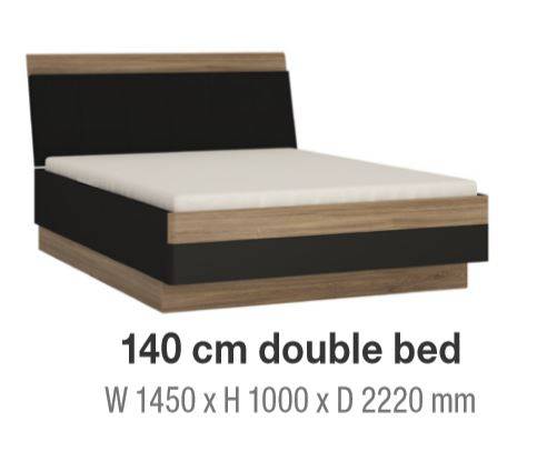 Monaco 140 cm Double Bed - Price Crash Furniture