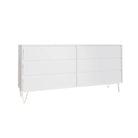 Monaco 6 Drawer Chest in White - Price Crash Furniture