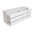 Monaco 6 Drawer Chest in White - Price Crash Furniture