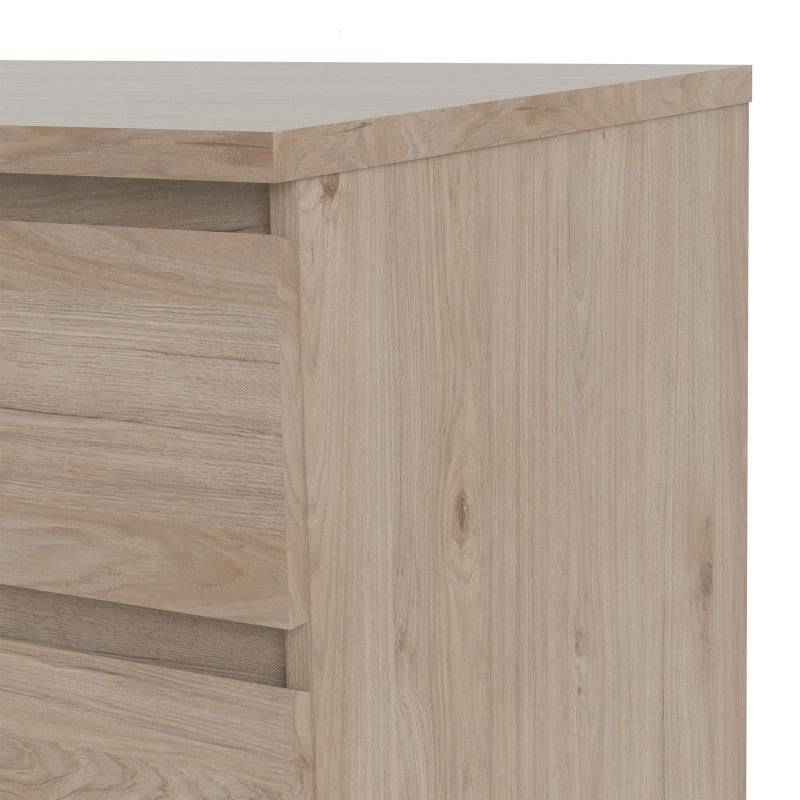 Naia 5 Drawer Chest of Drawers in Jackson Hickory Oak - Price Crash Furniture