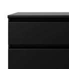 Naia Wide Chest Of 6 Drawers (3+3) in Black Matt - Price Crash Furniture