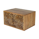 Wall Leopard Print Bedside - Price Crash Furniture