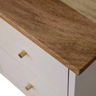 Nordic Chestnut Finish Storage Bench - Price Crash Furniture