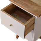 Nordic Chestnut Finish Storage Bench - Price Crash Furniture