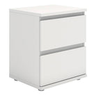 Nova Bedside 2 Drawer in White - Price Crash Furniture