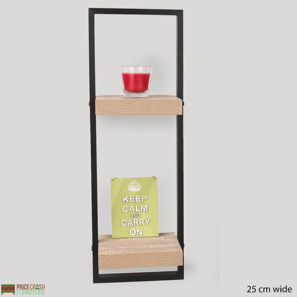 Nova Double Framed Floating Wall Shelf Kit by Core - Price Crash Furniture