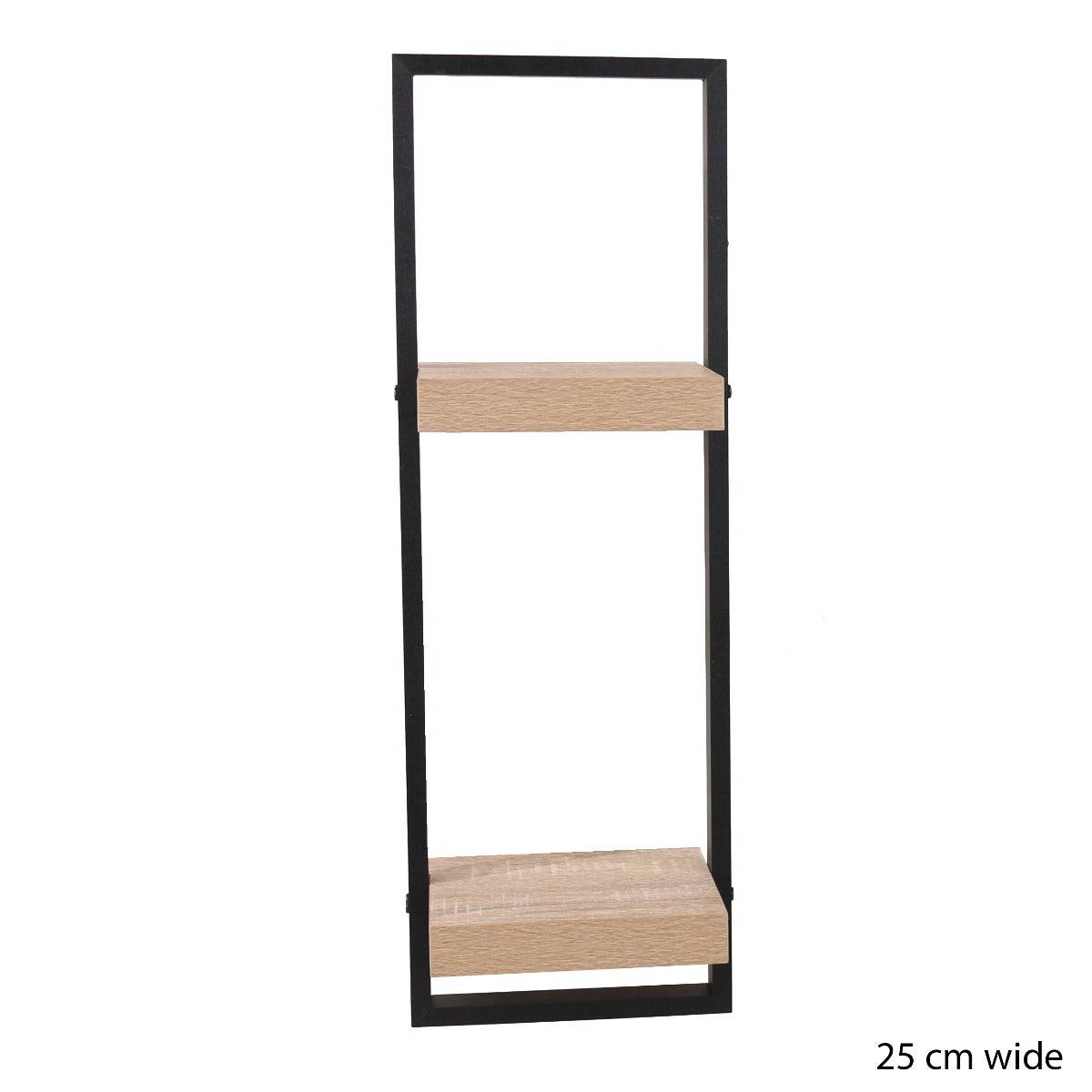 Nova Double Framed Floating Wall Shelf Kit by Core - Price Crash Furniture