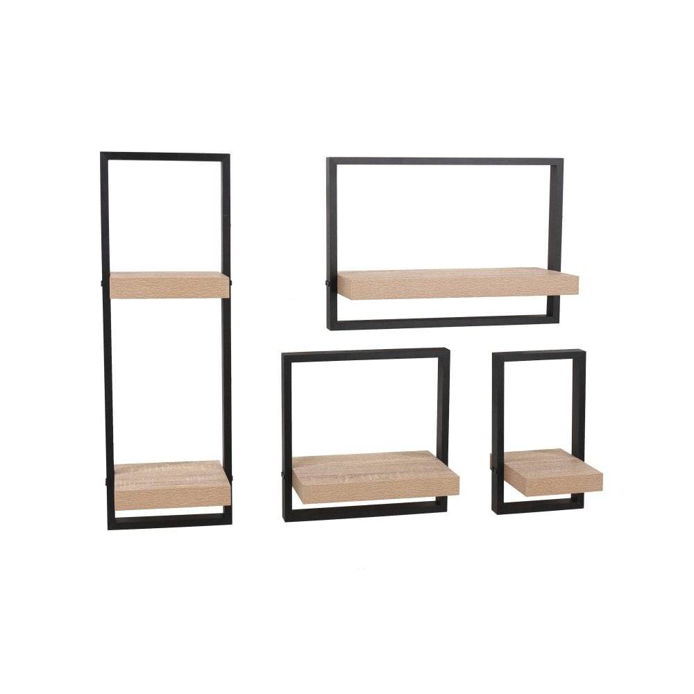 Nova Double Framed Floating Wall Shelf Kit by Core - Price Crash Furniture