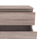 Nova Large Wide 6 Drawer Chest of Drawers (3+3) in Truffle Oak - Price Crash Furniture