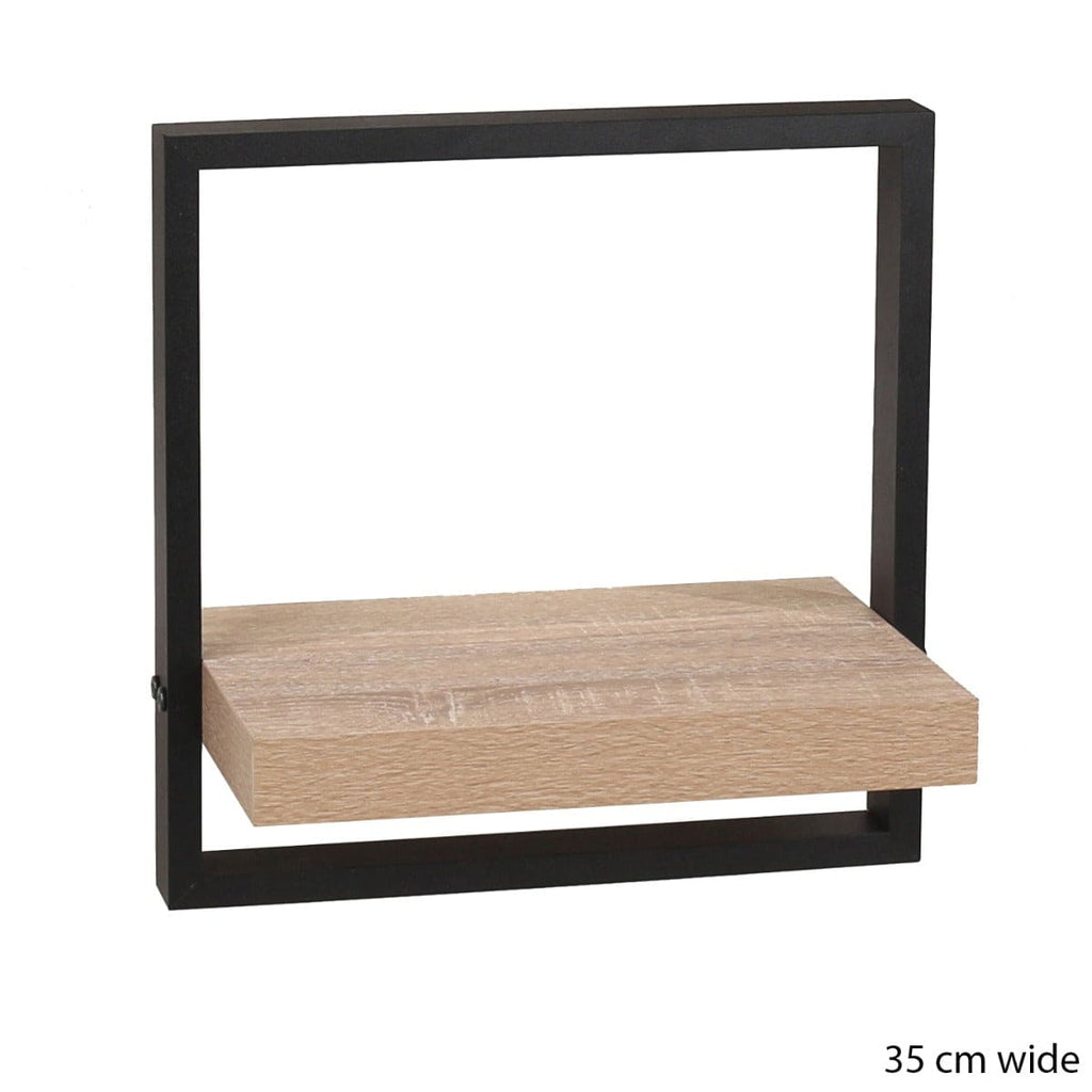 Nova Medium Framed Floating Wall Shelf Kit by Core - Price Crash Furniture