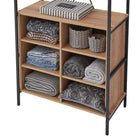 OPEN WARDROBE WITH 8 SHELVES Claire Bedroom - Price Crash Furniture