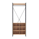 OPEN WARDROBE WITH 8 SHELVES Claire Bedroom - Price Crash Furniture