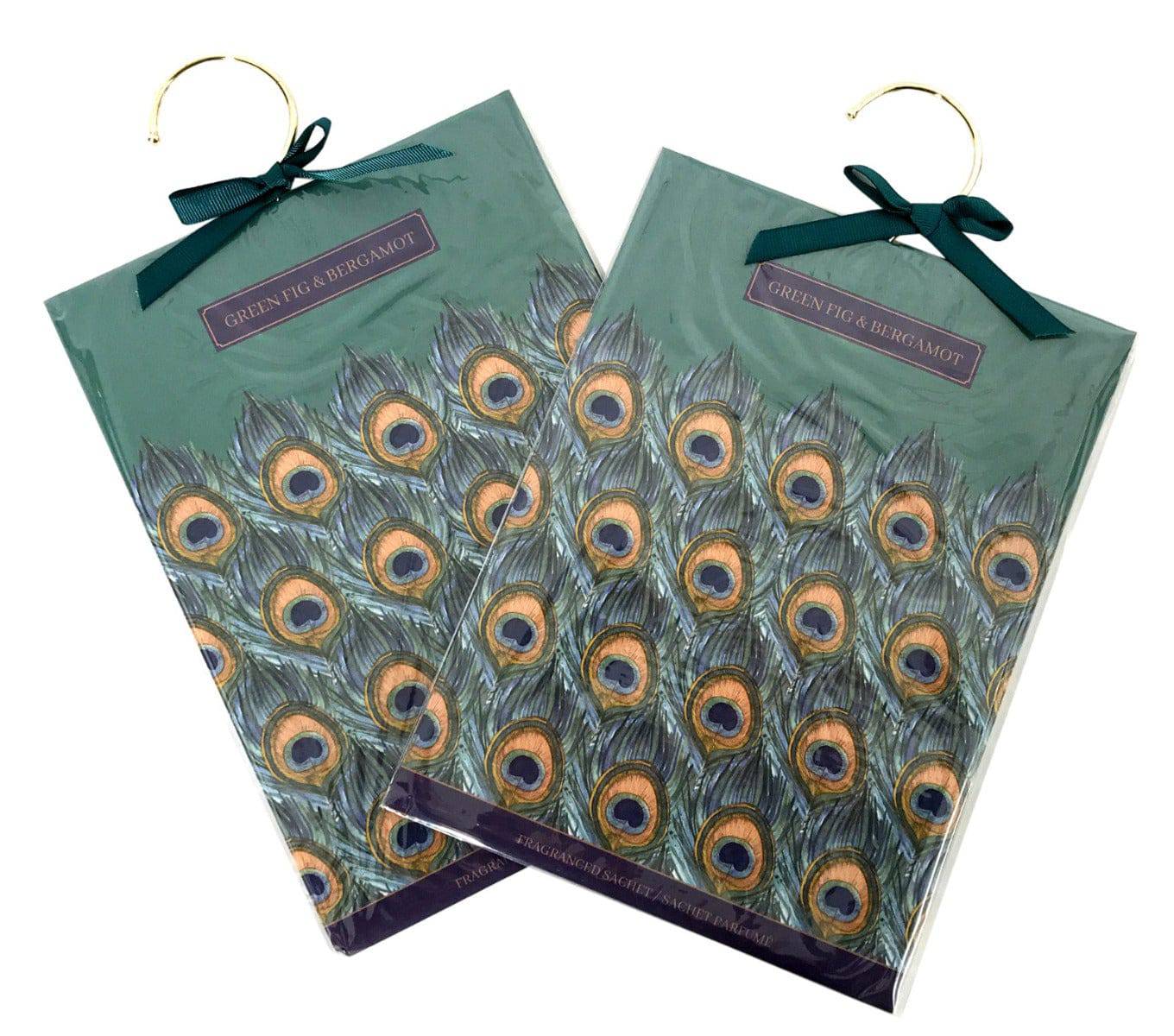 Pair Of Green Fig & Bergamot Scented Wardrobe Sachet - Price Crash Furniture